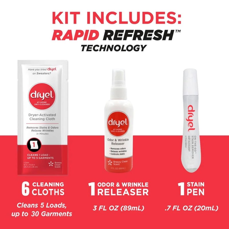 Dryel At-Home Dry Cleaning Starter Kit , Breeze Clean Scent 1 kit - Image 2