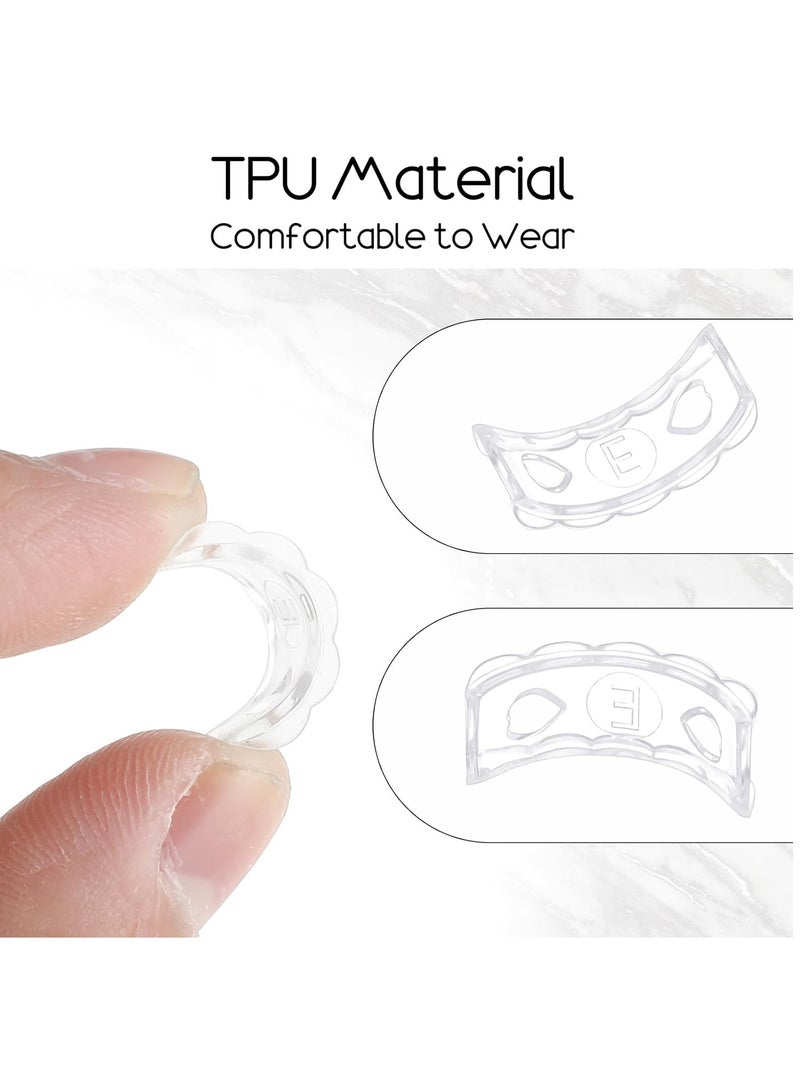 Invisible Ring Sizers for Loose Rings, 8 Pcs Flexible Invisible Ring Size Adjuster with Hole Ring Guards Anti-Slip Ring Adjusters for Women Men Loose Rings, 8 Sizes - Image 5