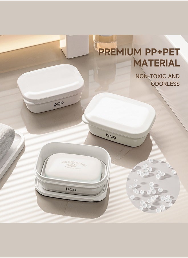 bdo - BDO Travel Soap Case, 100% Leakproof Soap Box with Lid, Bar Soap Holder for Traveling, Portable Soap Container for Gym, School, Camping - Image 1