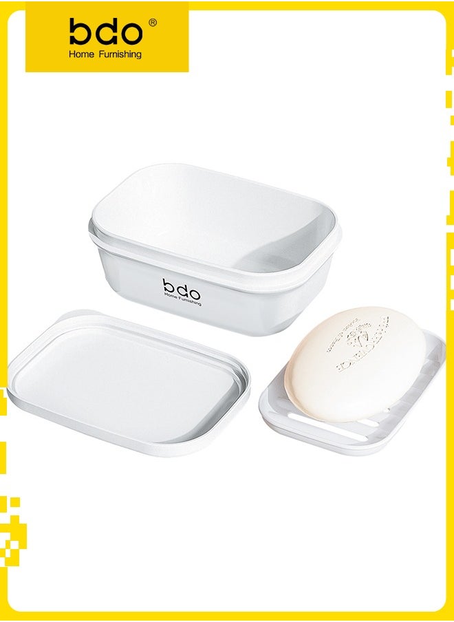 bdo - BDO Travel Soap Case, 100% Leakproof Soap Box with Lid, Bar Soap Holder for Traveling, Portable Soap Container for Gym, School, Camping - Image 1