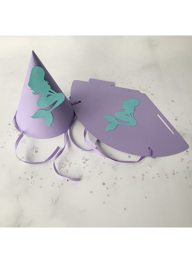 Pinfliers - Pinfliers Mermaid Theme Party Supplies Small Combo, A Set of 30, Purple, Aqua, Blue - Image 1