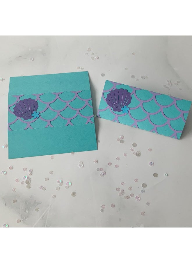 Pinfliers - Pinfliers Mermaid Theme Party Supplies Small Combo, A Set of 30, Purple, Aqua, Blue - Image 1