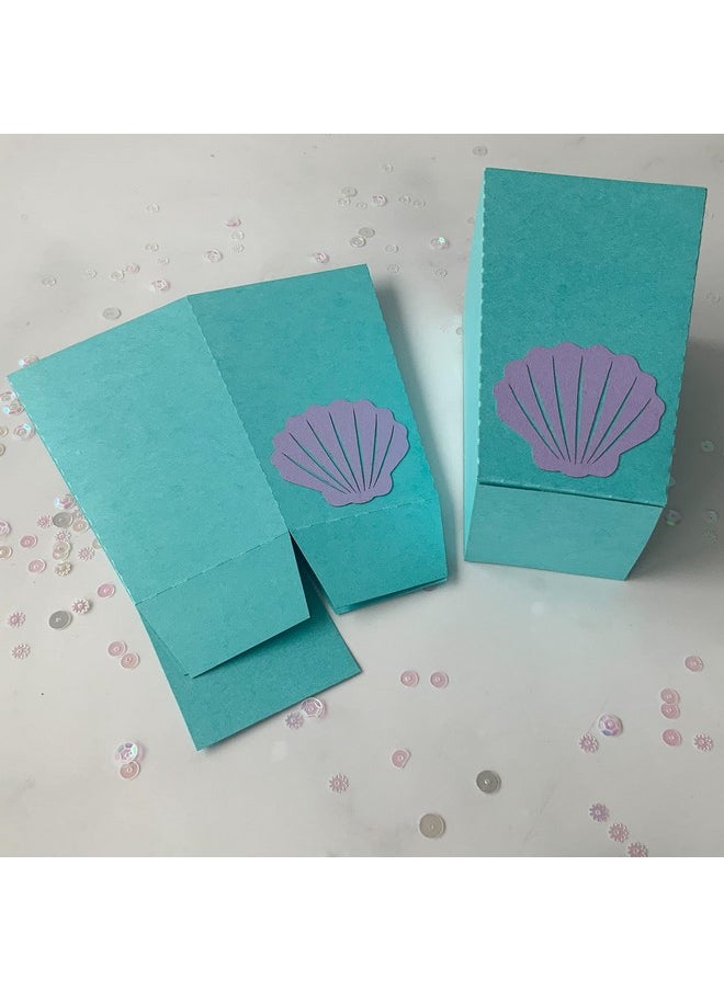 Pinfliers - Pinfliers Mermaid Theme Party Supplies Small Combo, A Set of 30, Purple, Aqua, Blue - Image 1
