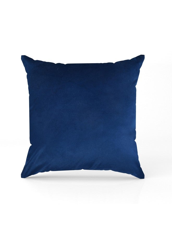 AEROHAVEN AEROHAVEN™ Rose Set of 2 Gold Leaf Printed Hand Made Velvet Throw/Pillow Cushion Covers - CC-226 - (Blue, 16 x 16 Inch) - Image 4