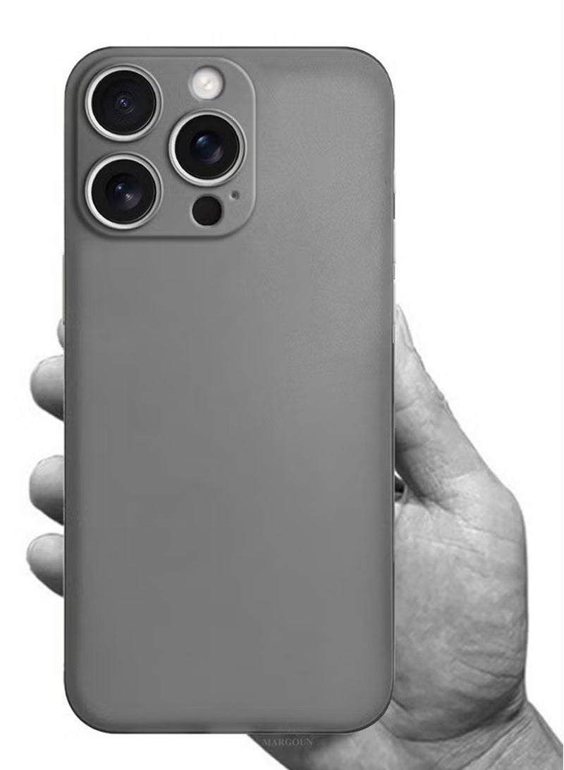 ( لجهاز آيفون 16 برو ماكس ) غلاف كفر سلسلة إير سكين غلاف خلفي متين وقوي ورقيق لحماية من السقوط شفاف - Image 3