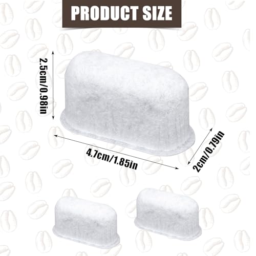 XIHIRCD 2pcs Espresso Machine Filters for Delonghi, Super Strong Adsorption Activated Charcoal Water Filter Pod Accessories Espresso Machine Filter Replacement Parts for 7313285779 for Delonghi - Image 2