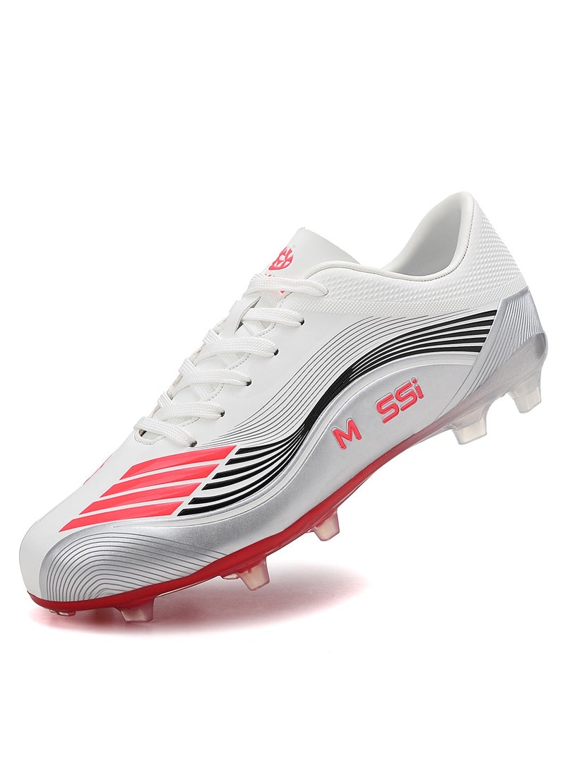 سكاي فيو أحذية كرة قدم رجالية منخفضة الرقبة FG أحذية كرة قدم مسطحة أحذية كرة قدم للبالغين خفيفة الوزن للتدريب الرياضي الاحترافي - Image 1