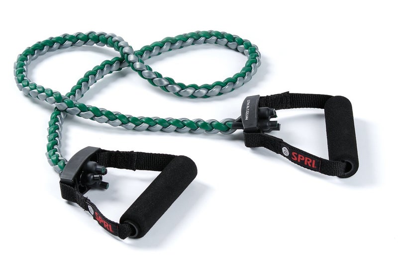 SPRI Braided Xertube Resistance Bands – Premium Exercise Band for Men & Women – Workout Equipment for Home Gym Fitness Training – Comfort Grip for Strength, Weights, and Resistance - Light - Image 1