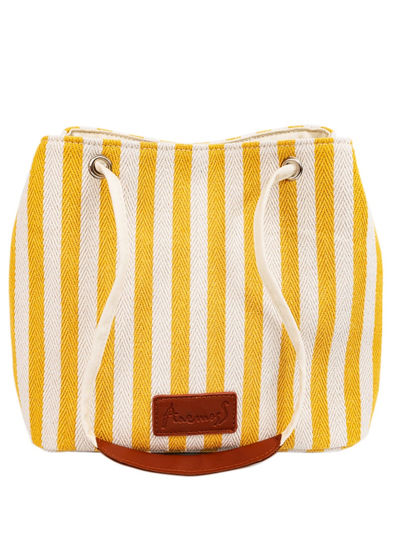 Anemoss - Women Tote Bags, 2-in-1 Hand and Shoulder Bag, Magnetic Closure Large Capacity, Striped Desgin Handbag, Crossbody Travel Bag, Gifts for Women and Girls - Image 1