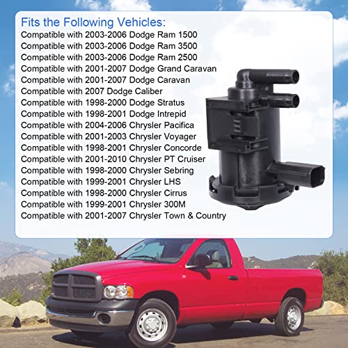 DICMIC Vapor Canister Solenoid Purge Valve Compatible with 2003-2006 Dodge Ram 1500 2500 3500 Grand Caravan Chrysler Town & Country Replace# 911-202, 4669569 - Image 4