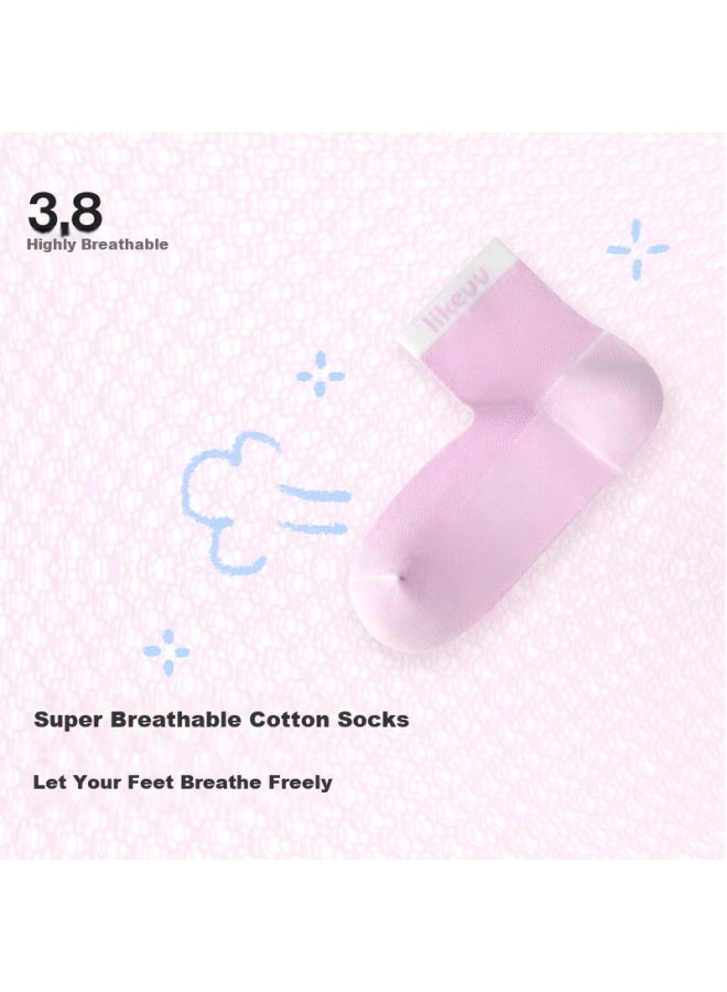 Like Uu Kids Socks Boys And Girls Sports Socks Odor-resistant Breathable Mid-calf Cotton All-season 7a Antibacterial - Image 1