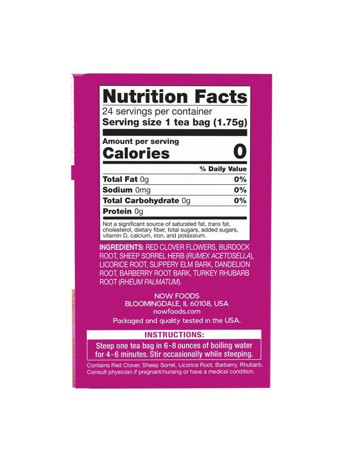Now Foods - Ojibwa Herbal Cleansing Tea 24 Bags - Image 2