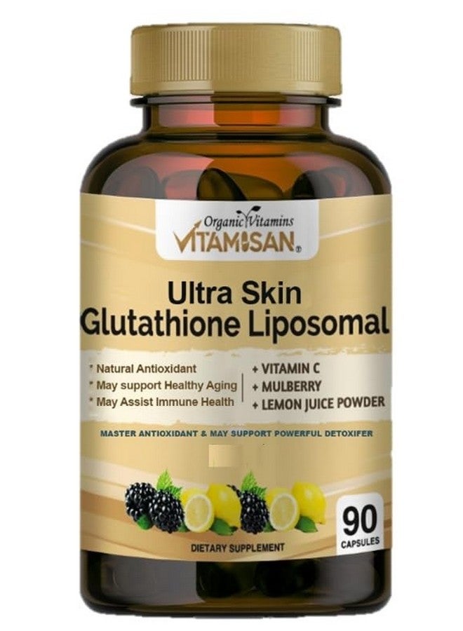 VITAMISAN Glutathione Liposomal, NAC, Milk Thistle, Collagen, Total, 90 Capsules, Made in USA, Fresh - Image 1