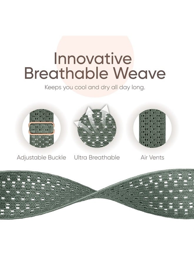 CCnutri Stretchy Nylon Solo Loop Compatible with Apple Watch Band 38mm 40mm 41mm 42mm 44mm 45mm 49mm, Adjustable Braided Sport Elastic Wristbands Women Men Straps for iWatch Series Ultra/8/7/6/5/4/3/2/1/SE - Image 2