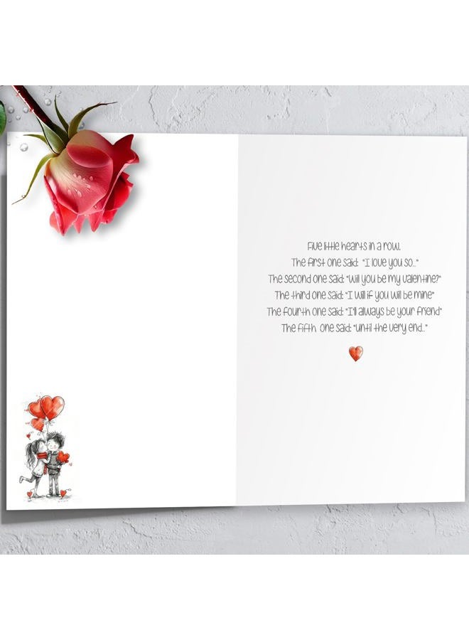 HEJOYN Valentines Day Card, Valentines Day Cards Gifts for Him Her, Valentine's Day Card for Husband Boyfriend Wife Grilfriend - Image 2