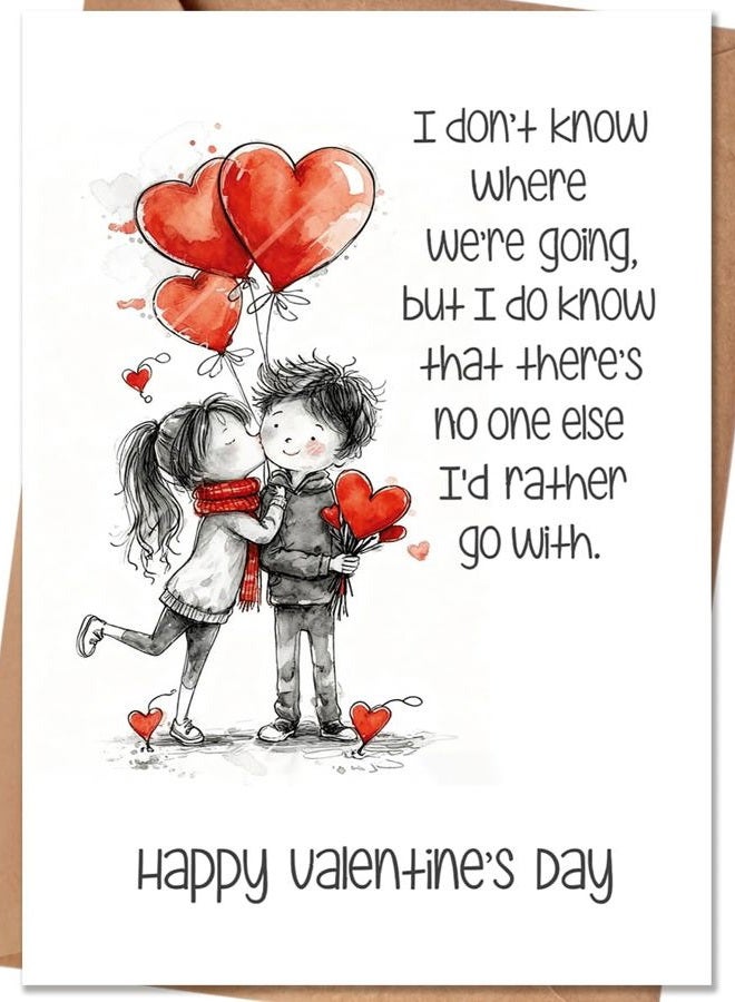 HEJOYN Valentines Day Card, Valentines Day Cards Gifts for Him Her, Valentine's Day Card for Husband Boyfriend Wife Grilfriend - Image 1