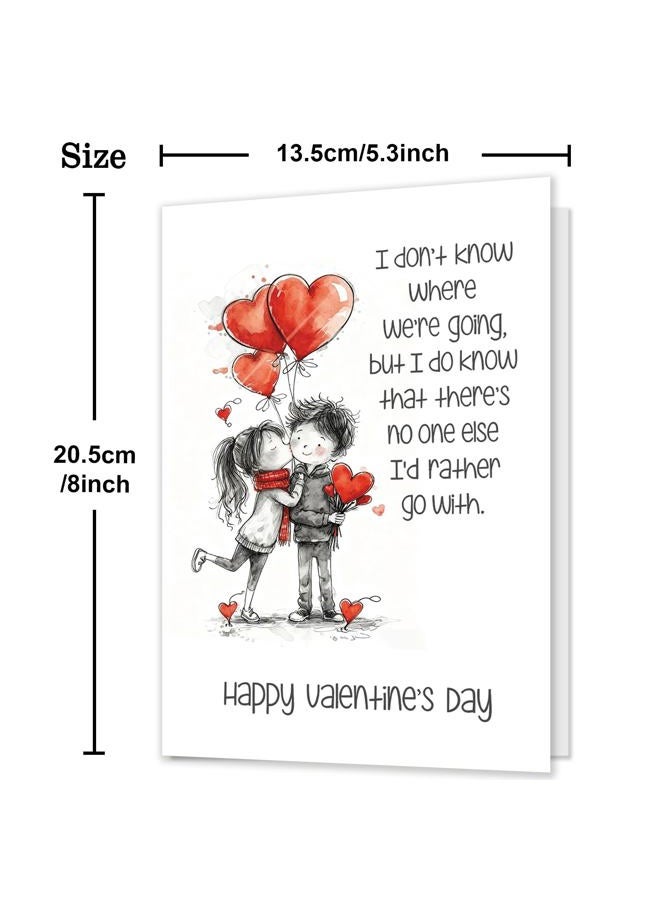 HEJOYN Valentines Day Card, Valentines Day Cards Gifts for Him Her, Valentine's Day Card for Husband Boyfriend Wife Grilfriend - Image 3