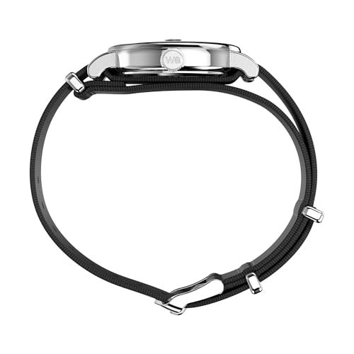 Timex Unisex Weekender 37mm Watch Black Strap Black Dial SilverTone Case - Image 3