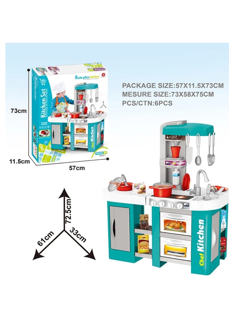 لعبة مطبخ أطفال متكامل 49 قطعة - Image 3