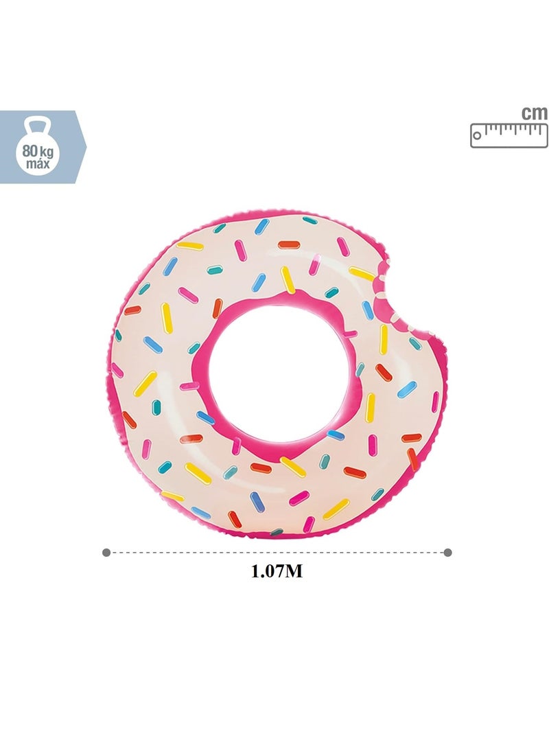 Meetion 1pc Inflatable Pool Floats Swim Circle, Donut Swim Tube Rings, Pool Tubes Raft, Pool Floaties Toys, Inflatable Swim Ring Float for Pool Party for Kids and Adults, 42" - Image 2