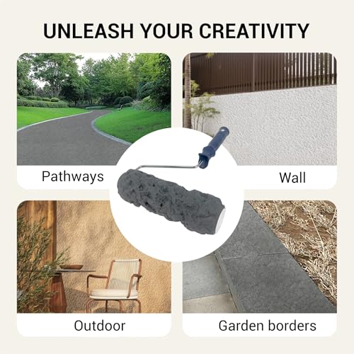 Nichiyo Concrete Texture Roller Concrete Stamp Roller Masonry Form Tool for DIY Decorative Concrete Patterns(D2501) - Image 5