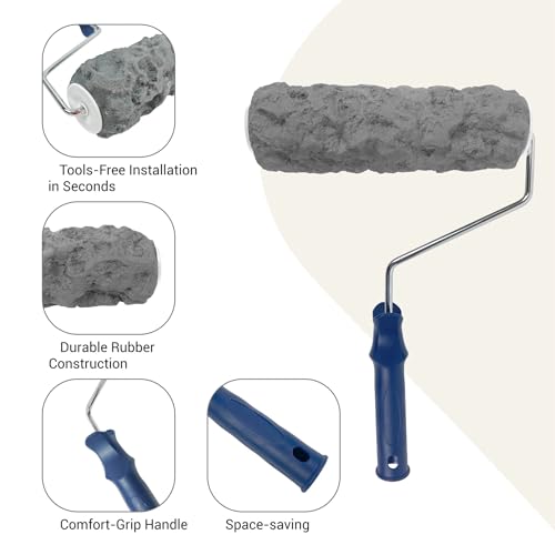 Nichiyo Concrete Texture Roller Concrete Stamp Roller Masonry Form Tool for DIY Decorative Concrete Patterns(D2501) - Image 4