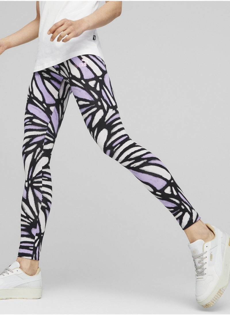 PUMA - ESS+ NOVA SHINE Womens Printed Leggings - Image 1