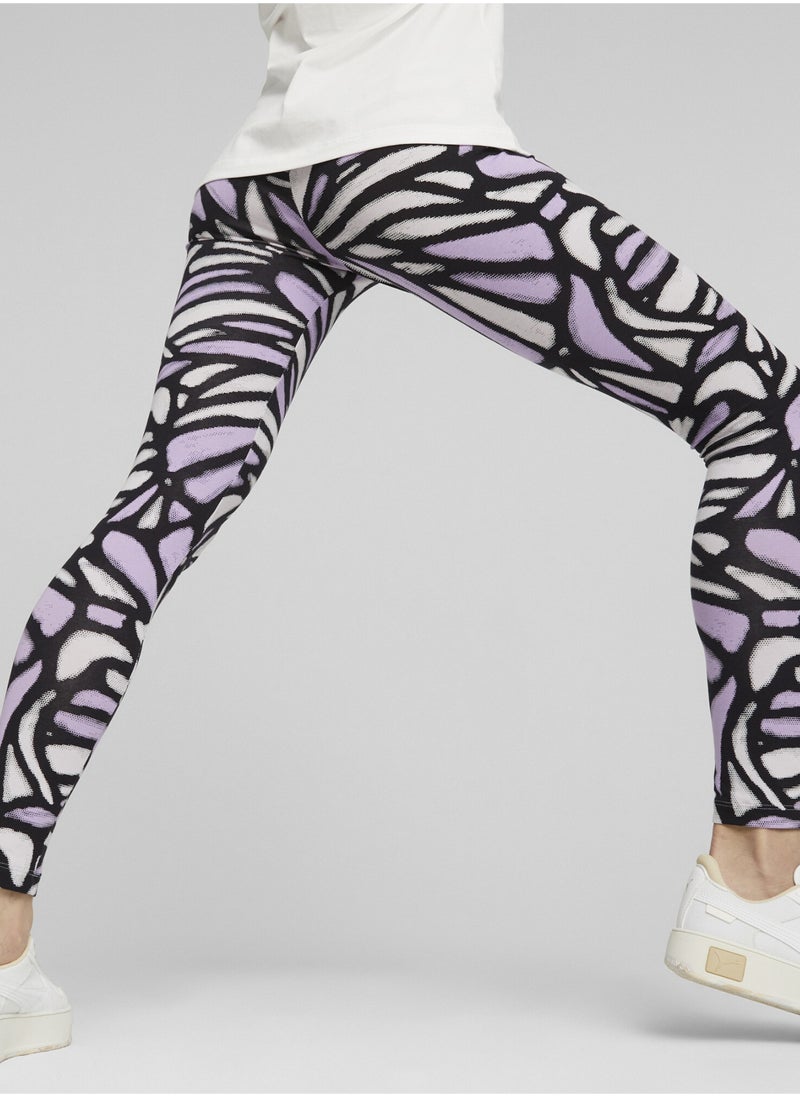 PUMA - ESS+ NOVA SHINE Womens Printed Leggings - Image 1