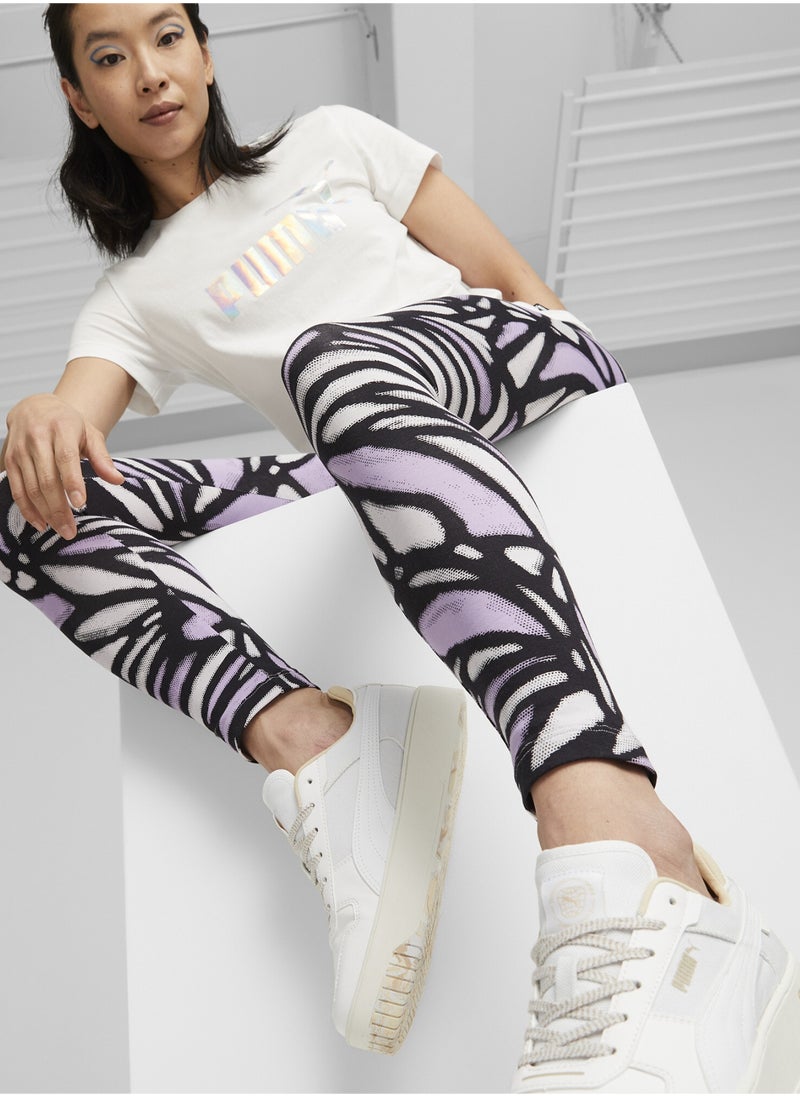 PUMA - ESS+ NOVA SHINE Womens Printed Leggings - Image 1
