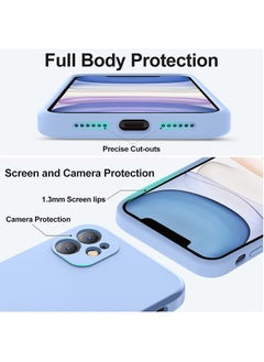 Color Fans Case for Apple iPhone 11 6.1 inch Silicone Cover Soft Sky Blue  - Image 3
