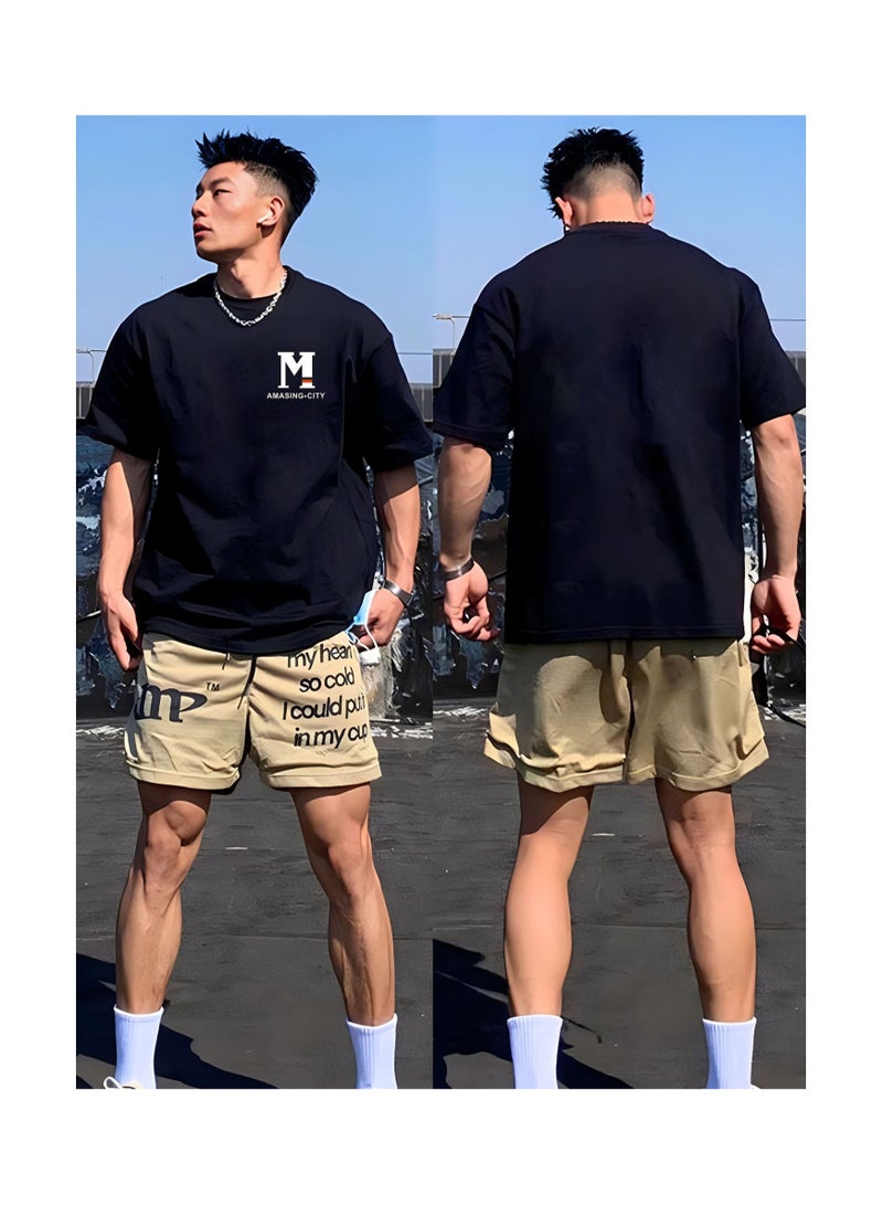 Summer Fashion Printed Short Sleeve T-shirt For Men  - Image 1