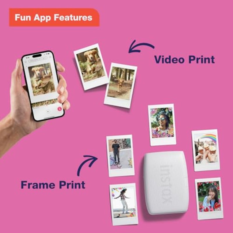 Instax Mini Link 3: طابعة صور فورية محمولة للمشاركة الاجتماعية، هيكل بلاستيكي، أبيض، بلوتوث 5.0 وتحرير التطبيقات - Image 5