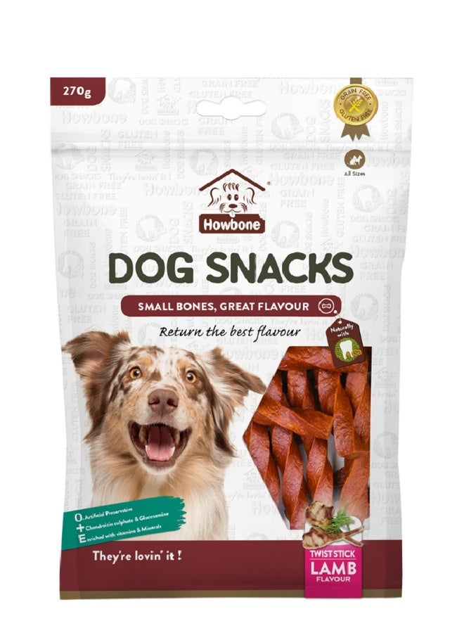 Dog Snack Twist Stick Lamb - 270G