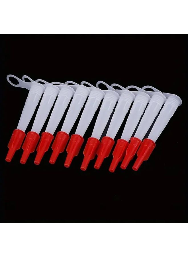 10 Pcs Reusable PE Tube Nozzle Caps With Silicone Tips For Caulking DIY - Image 3