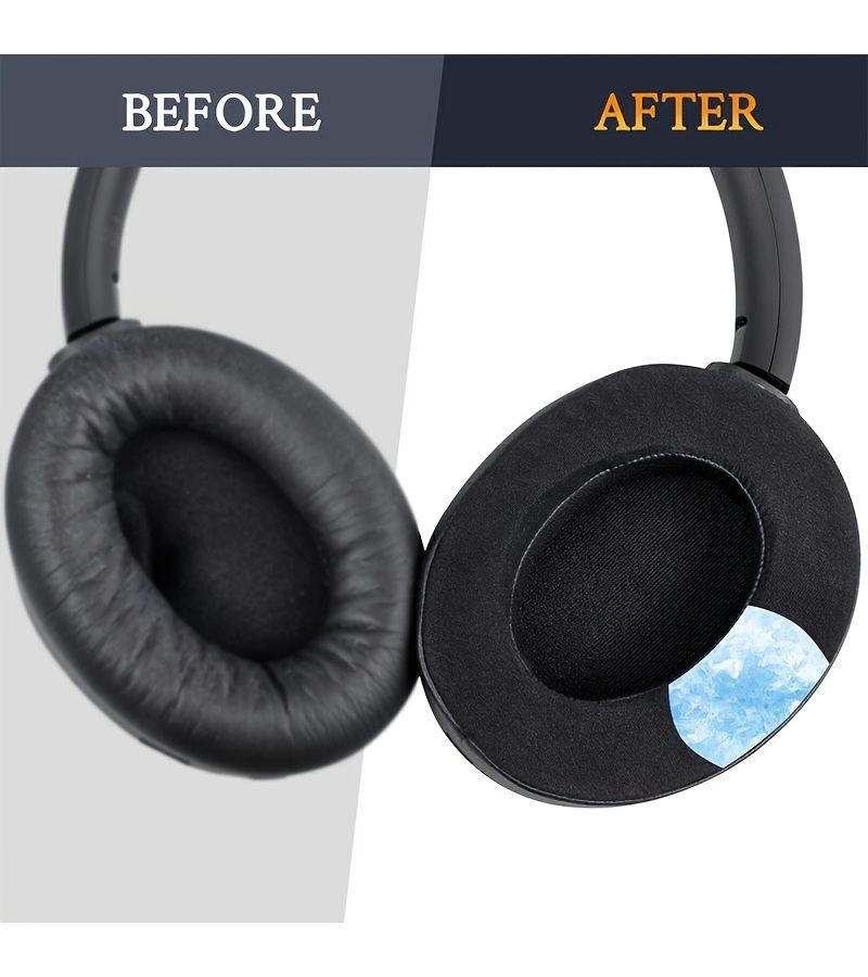 Golden Cooling Gel Replacement Ear Cushions for Sony WH 1000XM4 Headphones - Image 5