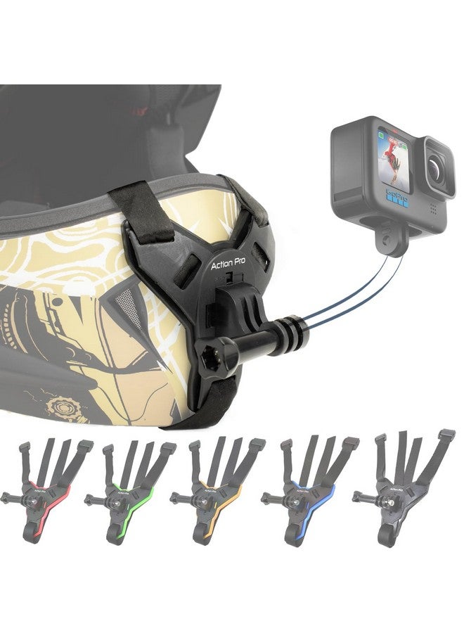 Action Pro Pro Made In India Helmet Chin Mount Strap Compatible With Gopro-13/12/11/10/9/8/7/6/5/4/Sjcam/Dji Insta 360 And All Action Cameras - Image 1