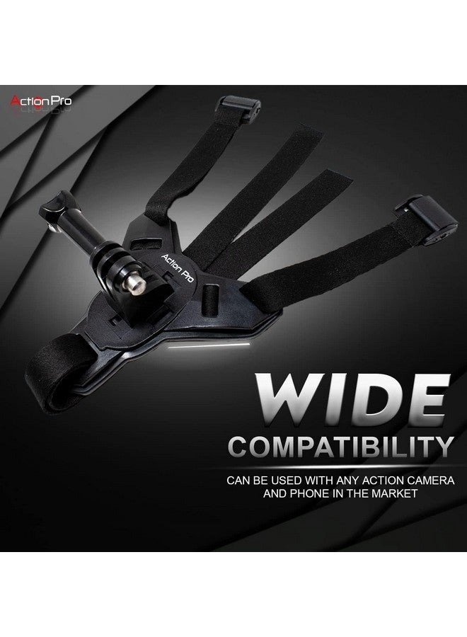 Action Pro Pro Made In India Helmet Chin Mount Strap Compatible With Gopro-13/12/11/10/9/8/7/6/5/4/Sjcam/Dji Insta 360 And All Action Cameras - Image 3