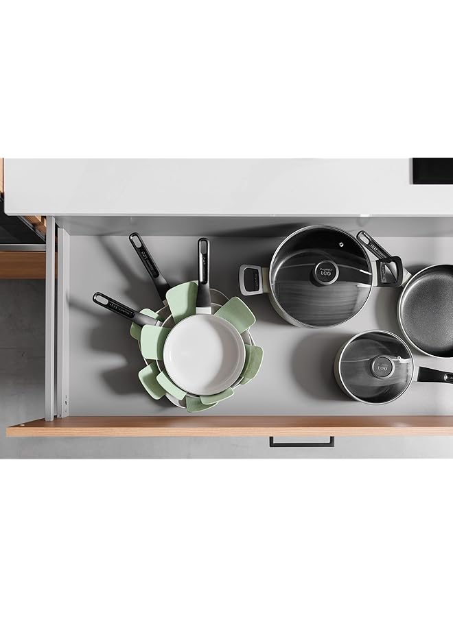 Berghoff Glints Cookware Set 5 Pieces, Sage - Image 4