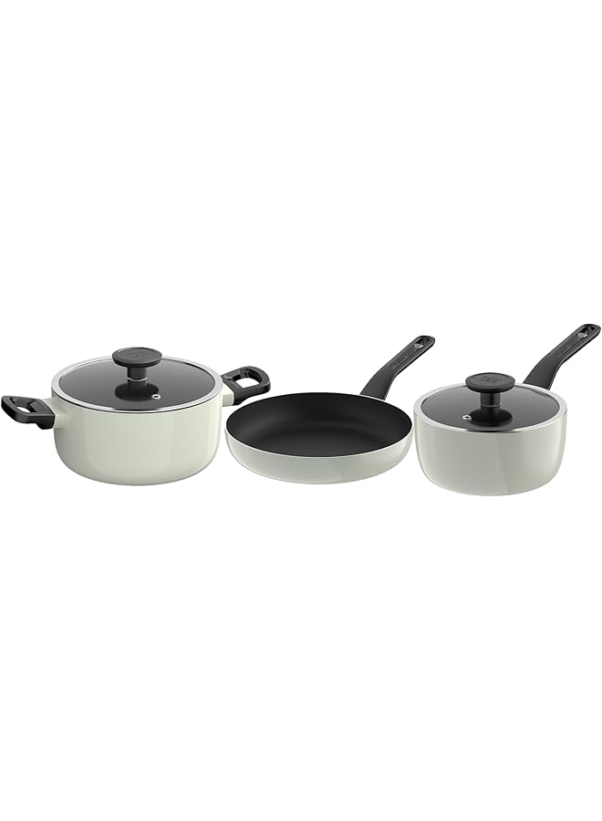 Berghoff Glints Cookware Set 5 Pieces, Sage - Image 1