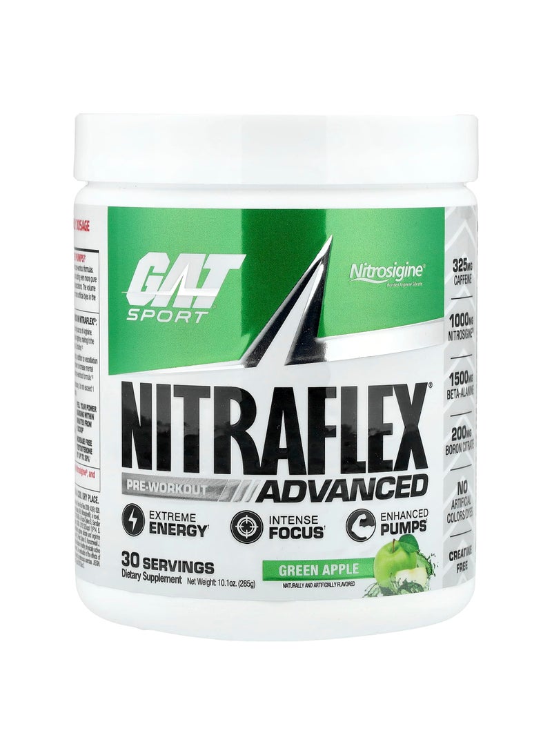 Sport, NITRAFLEX® Advanced, Pre-Workout, Green Apple, 10.1 oz (285 g)