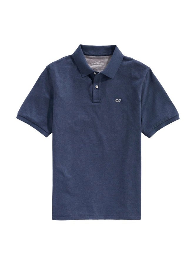 Vineyard Vines تي شيرت بولو بكم قصير للرجال من إدغارتاون، خليج عميق، متوسط - Image 1
