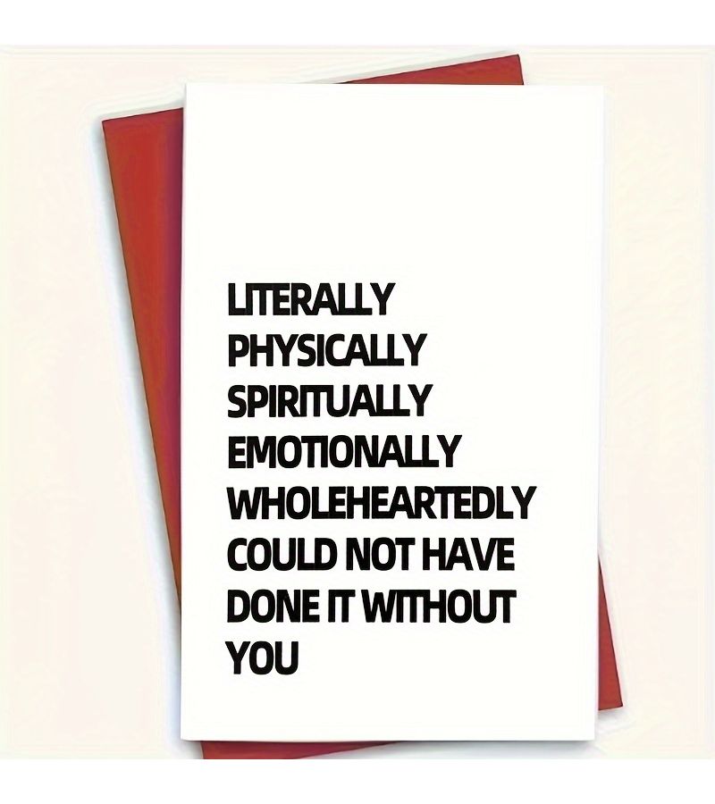 A Kraft Paper Thank You Card Expressing Gratitude For Friends And Family - Image 2