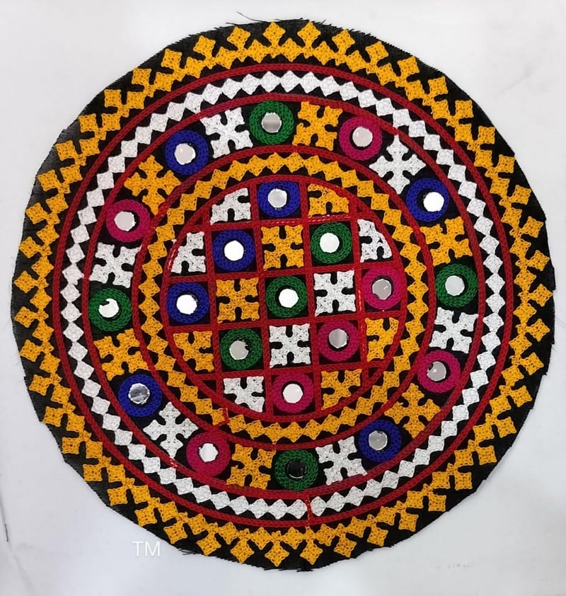 ELEXIQ Embroidered Patch for Making LehengaBaby Frocks KurtisDressesClothesTops and Tunics Blouse Saree Jacket Jeans Art and Craft Supply Set of 6 Design 5 - Image 1