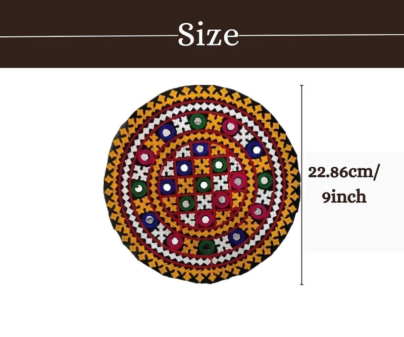 ELEXIQ Embroidered Patch for Making LehengaBaby Frocks KurtisDressesClothesTops and Tunics Blouse Saree Jacket Jeans Art and Craft Supply Set of 6 Design 5 - Image 4
