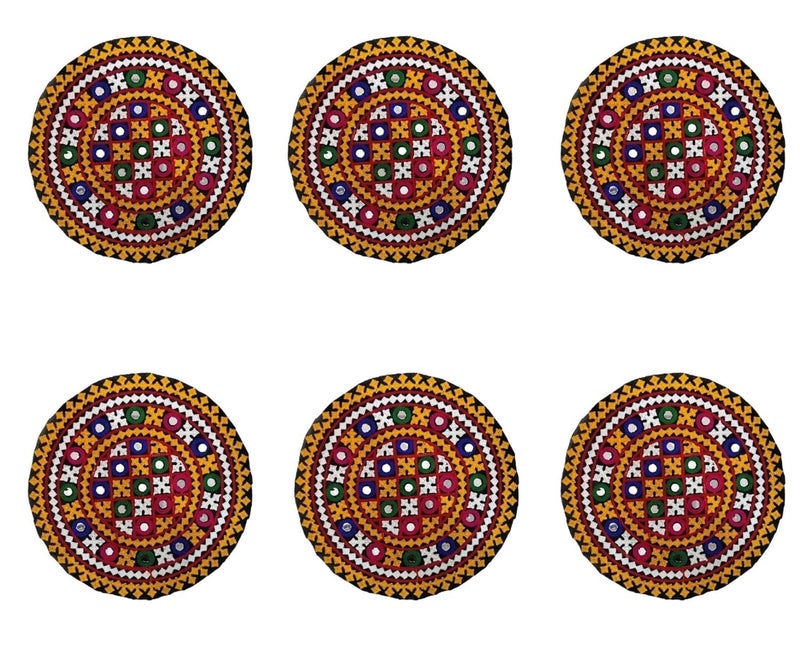 ELEXIQ Embroidered Patch for Making LehengaBaby Frocks KurtisDressesClothesTops and Tunics Blouse Saree Jacket Jeans Art and Craft Supply Set of 6 Design 5 - Image 5