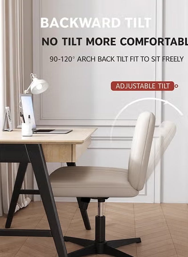 كيكي Ergonomic Legged Office Chair Armless Home Office Chair for Desk - Image 3
