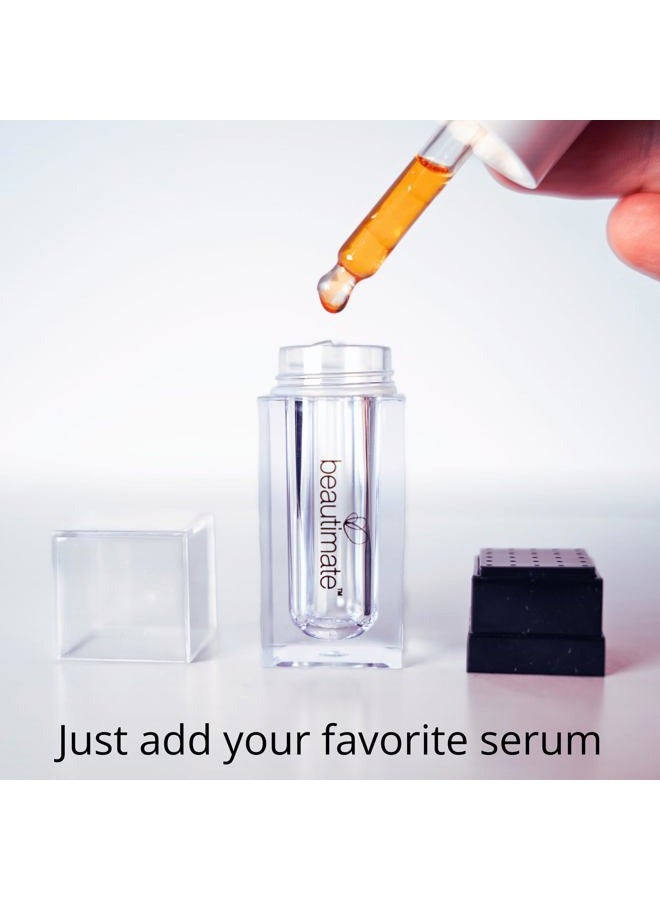 beautimate هيدرا ستامب - أداة ديرما ستامب وتطبيق السيروم - أداة للعناية بالبشرة للاستخدام المنزلي - للوجه والشعر واللحية - 0.25 مم - Image 3