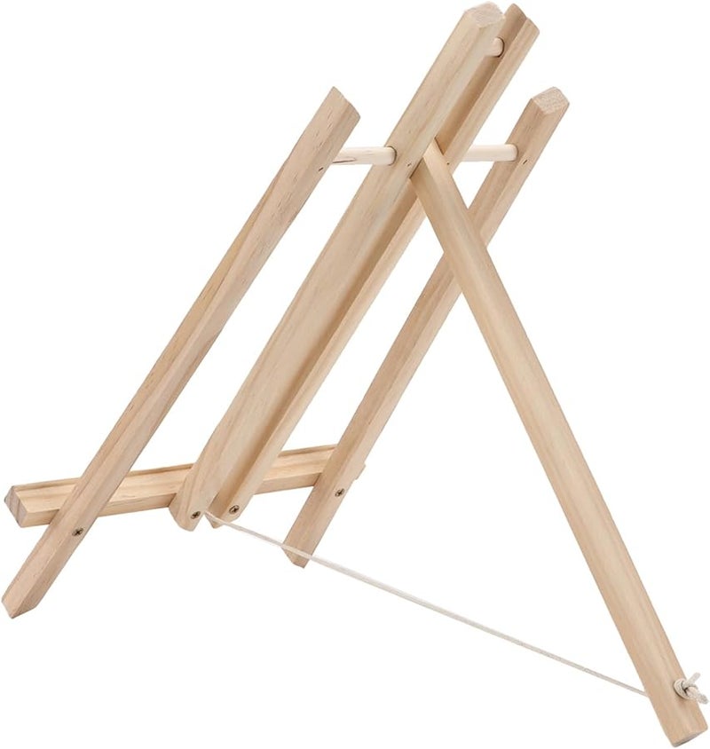 حامل خشبي محمول خفيف الوزن مضغوط لطاولة قياس M 40 سم للمعارض الفنية ومشاريع DIY - Image 1