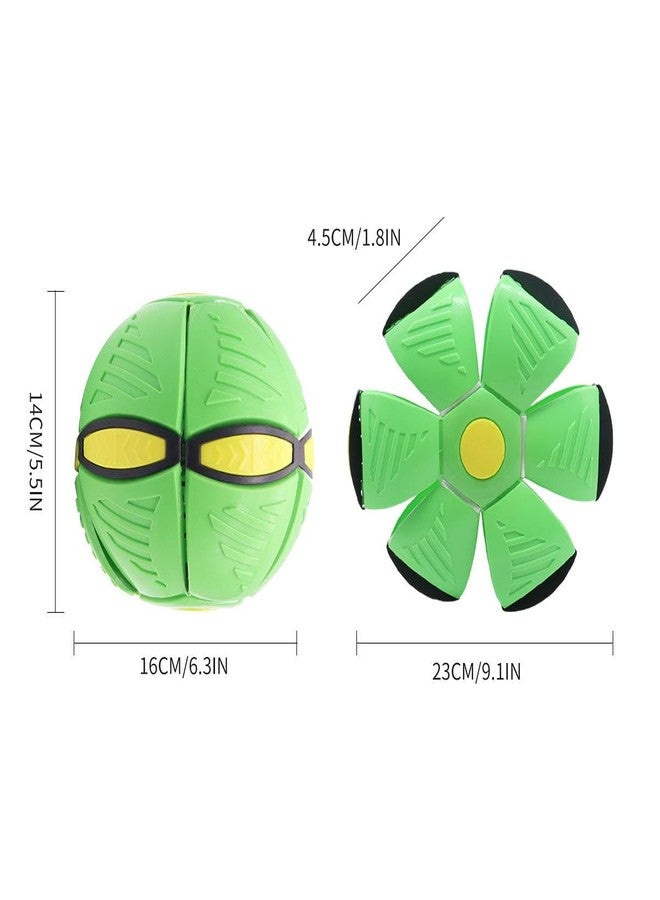 ADKD Magic Deformation UFO Ball Frisbee Toy for Kids - 2-in-1 Transforming Bouncing Ball Outdoor Sports Game Toy for Boys & Girls (Random Color) - Image 3