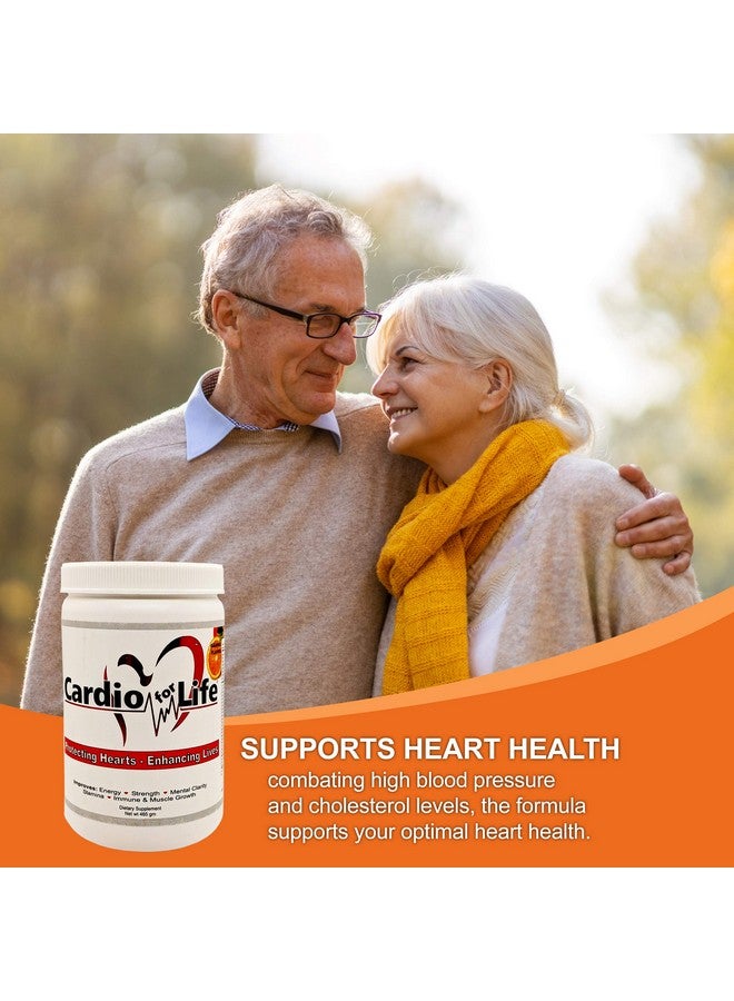Health Guardian Health Guardian Cardio for Life L-Arginine Powder 16oz - Natural Nitric Oxide Supplement Cardiovascular Increase Energy - Orange - Image 4